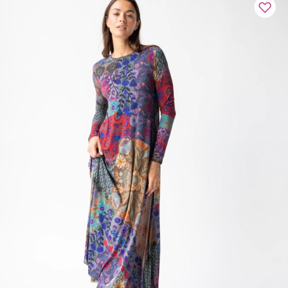 NATURAL LIFE Colorful Floral Maxi Dress